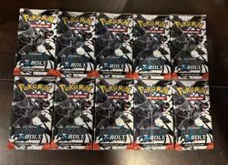 Pokemon TCG - Scarlet and Violet - Black Bolt - Booster Pack Lot x10 - Image 1