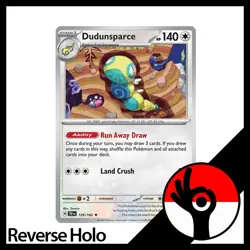 Pokemon TCG: Temporal Forces - Reverse Holo - 129/162 - Dudunsparce - Image 1