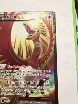 Ho-Oh EX Full Art Ultra Rare Breakpoint 121/122 Holo 180 HP Pokemon TCG - Image 2