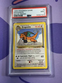 Pokemon TCG Black Star Promos Dragonite 5 Movie Promo PSA 9 - Image 1
