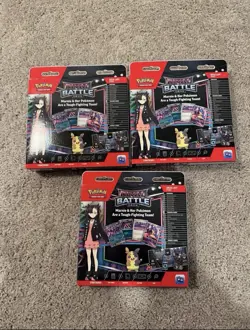 Lot Of 3 Pokemon TCG Rival Battle Deck Marnie Promo Box - Sealed - Image 2