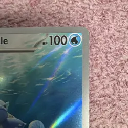 Pokemon Wartortle Full Art Holo Illustration Rare 100 HP SV151 171/165 2023 - Image 4