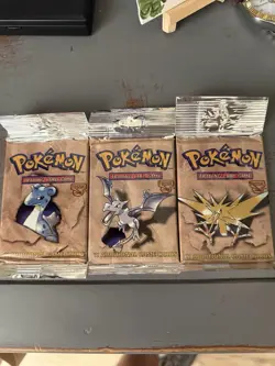 Pokemon Fossil Booster Packs Long Crimp Art Set All HEAVYU! - Image 1