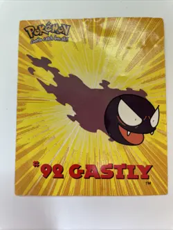 #92 Gastly 1999 Pokemon Gotta Catch 'em All! Sticker | Pokemon Collectibles - Image 1