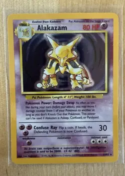 1999 Alakazam Holo - Pokemon Base Set 1/102 NM-LP - Image 1