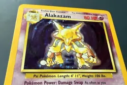 1999 Alakazam Holo - Pokemon Base Set 1/102 NM-LP - Image 3