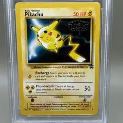 1999 Pikachu #4 Black Star Promo - Movie Promo - WOTC 1999 Pokemon TCG - PSA 9 - Image 2