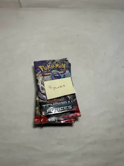 Pokemon TCG Temporal Forces Booster Pack Lot Of 8 - Scarlet Violet - Image 2