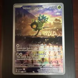 Pokemon Teal Mask Ogerpon SV: Scarlet & Violet Promo Holo 123 Basic HP110 Kodama - Image 2
