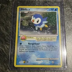 PIPLUP PLINFA 72/100 - LP - SNOWFLAKE ADVENT CALENDER PROMO GERMAN POKEMON - Image 1