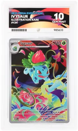 Pokemon TCG Mega Evolution Ivysaur IR 134/132 ACE 10 - Image 1