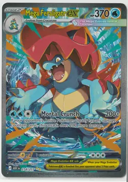 Pokemon TCG Ascended Heroes Mega Feraligatr EX 274/217 SIR NM RAW Fresh Pack - Image 3