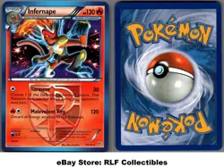 2013 Pokemon, B&W Plasma Storm Deck Exc., #17/135 Infernape, Rare - Image 1