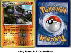 2012 Pokemon, B&W Boundaries Crossed, #81/149 Gliscor, Reverse Holo Rare - Image 1
