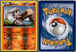2013 Pokemon, B&W Plasma Storm, #79/135 Timburr, Reverse Holo Common - Image 1