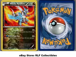 2012 Pokemon, B&W Boundaries Crossed, #102/149 White Kyurem, Reverse Holo Rare - Image 1