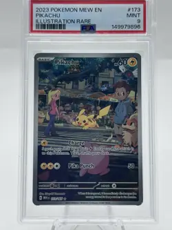 2023 POKEMON MEW EN-151 ILLUSTRATION RARE #173 PIKACHU - Image 1