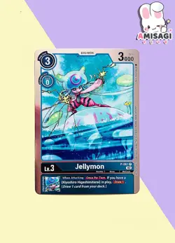 Digimon Trading Card Jellymon Foil P-061 P PROMO Card Tournament Pack TCG - Image 1