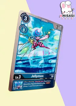 Digimon Trading Card Jellymon Foil P-061 P PROMO Card Tournament Pack TCG - Image 2