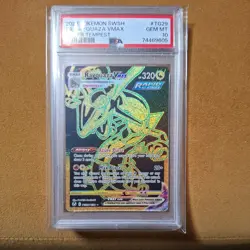 POKEMON 2022 Silver Tempest Full Art RAYQUAZA Vmax #TG29 PSA 10 Gem Mint RARE - Image 1