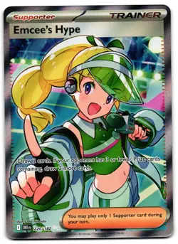 Emcee's Hype 220/182 - 🌊 Destined Rivals Ultra Rare Pokemon TCG 🖤 - NM - Image 1