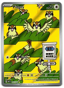Pidgey 207/197 - 🌊 Obsidian Flames Illustration Rare Pokemon TCG 🖤 - LP - Image 1