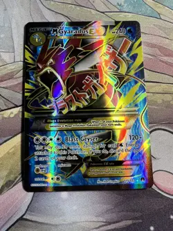 Pokemon TCG Mega Gyarados EX Breakpoint 115/122 Holo Full Art Ultra Rare LP - Image 1