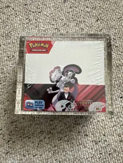 Pokemon Destined Rivals Booster Box Sealed with Acrylic Case - Image 1
