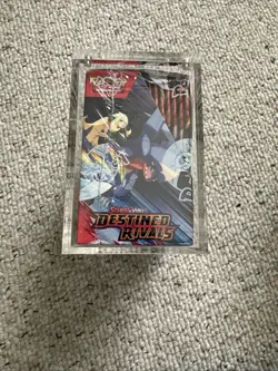Pokemon Destined Rivals Booster Box Sealed with Acrylic Case - Image 2