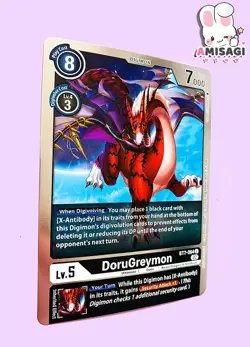 Digimon Trading Card DoruGreymon BT7-064 U ALT Art PROMO Card Tournament Pack - Image 2
