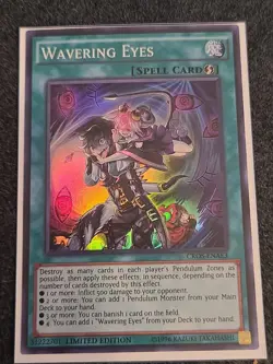 Yugioh Wavering Eyes CROS-ENAE3 Super Rare Limited Edition NM - Image 1