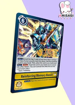 Digimon Trading Card Game Judge Reinforcing Memory Boost! BT6-100 C PROMO Card - Image 2