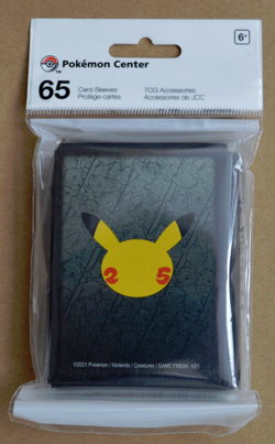 Pokemon Center TCG 65 Card Sleeves Pack: Pokemon Celebration (710-08799) Black - Image 1
