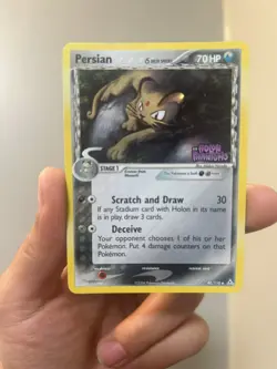 Pokemon Card Persian Holon Phantoms 48/110 Uncommon Reverse Holo STAMPED - Image 1