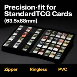 2000 Pockets Trading Card Binder 20-Pocket Card Ablum Compatible w/ MTG, Sports - Image 4
