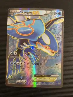 Kyogre EX XY Primal Clash Full Art Ultra Rare Holo 180 HP Pokemon Card 148/160 - Image 1