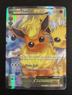 Pokemon Flareon EX Full Art Ultra Rare Holo Generations RC28/RC32 Card - Image 1