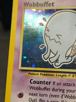 Wobbuffet Holo 16/75 Unlimited Neo Discovery Pokemon Card Swirl Tcg Card Game - Image 3