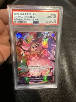 PSA 10 Charlotte Linlin OP08-069 Alt Art One Piece Card Japanese 2024 - Image 1
