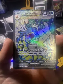 Pokemon Scarlet and Violet Gyardos EX Full Art Card 225/198 Near Mint - Image 1