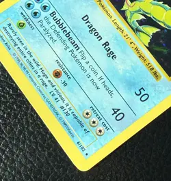 RARE “GYARADOS” SHADOWLESS HALO 6/102 Pokemon Card- (Dragon) ~Amazing !! - Image 3