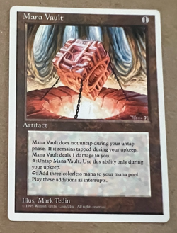 Mana Vault - 4th Edition - MTG - Magic the Gathering - Image 2