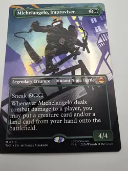 Michelangelo, Improviser (Borderless) Teenage Mutant Ninja Turtles Foil - Image 1
