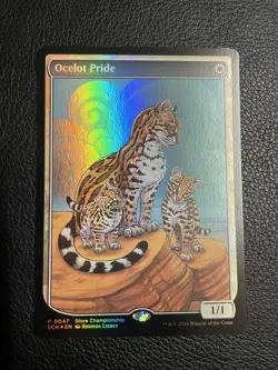 Ocelot Pride Textless Store Champion Promo Foil Mtg - Image 1