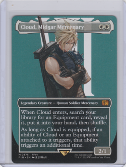 MTG Final Fantasy Cloud, Midgar Mercenary Mythic 0375 Borderless Non-Foil - Image 1