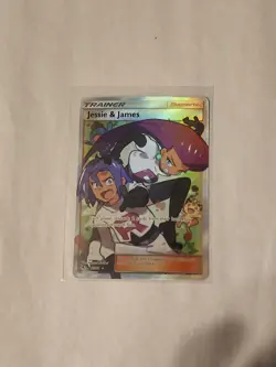 Pokemon TCG Jessie & James Trainer Full Art Ultra Rare 68/68 Hidden Fates - Image 1