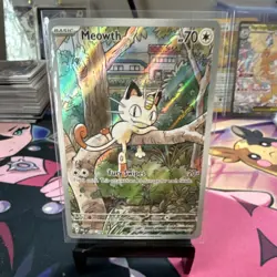 Pokemon Meowth Illustration Rare 106/094 Me02 Phantasmal Flames Holo 70HP - Image 1