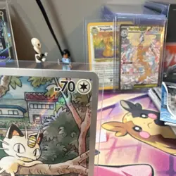 Pokemon Meowth Illustration Rare 106/094 Me02 Phantasmal Flames Holo 70HP - Image 4