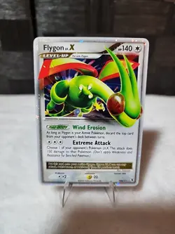2009 Pokemon Platinum Rising Rivals Flygon LV.X #105 NM/NM- - Image 1