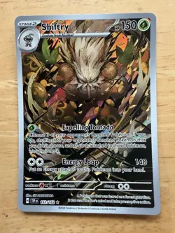 Pokemon Shiftry 163/162 SV05 Temporal Forces Illustration Rare Holo English Card - Image 1